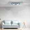 NOWOŚĆ MLP7608 Lampa sufitowa Dixie 5xGX53 Niebieski/Biały Milagro