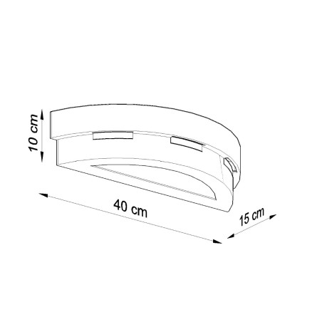 NOWOŚĆ Kinkiet ceramiczny HELIOSSL.0002 Sollux