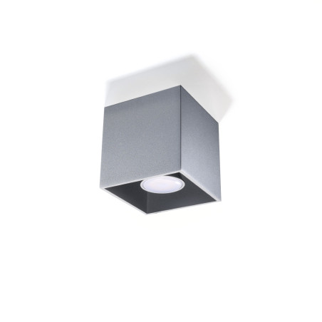 NOWOŚĆ Plafon QUAD 1 szarySL.0024 Sollux