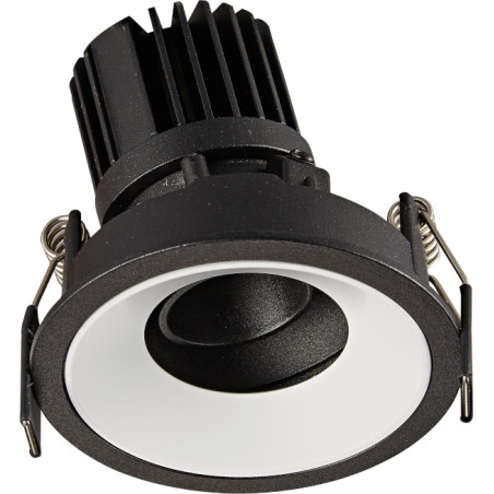 NOWOŚĆ MAXLIGHT H0107 OPRAWA WPUSTOWA GALEXO LED 7W CZARNA