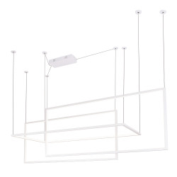 NOWOŚĆ MAXLIGHT P0272 LAMPA WISZĄCA GEOMETRIC BIAŁA