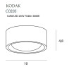 NOWOŚĆ MAXLIGHT C0203 PLAFON KODAK I BLACK, 7,7W