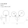 NOWOŚĆ MAXLIGHT W0254 KINKIET LOLLIPOP