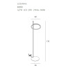 NOWOŚĆ MAXLIGHT F0050 LAMPA PODŁOGOWA LOZANNA 27W ZŁOTA