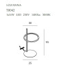 NOWOŚĆ MAXLIGHT T0042 LAMPA BIURKOWA LOZANNA 14W ZŁOTA