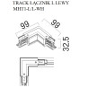 NOWOŚĆ MAXLIGHT MHT1-L/L-WH TRACK ŁĄCZNIK "L" lewy biały
