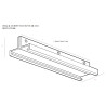 NOWOŚĆ MAXLIGHT MHT1-P2-BK TRACK UCHWYT DO SZYN DŁUGI CZARNY