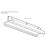 NOWOŚĆ MAXLIGHT MHT1-P2-WH TRACK UCHWYT DO SZYN DŁUGI BIAŁY
