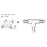 NOWOŚĆ MAXLIGHT MHT1-T/L-BK TRACK ŁĄCZNIK "T" lewy czarny