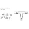 NOWOŚĆ MAXLIGHT MHT1-T/R-BK TRACK ŁĄCZNIK "T" prawy czarny