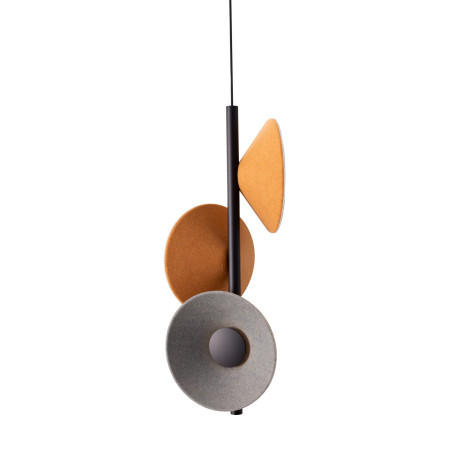 NOWOŚĆ MAXLIGHT P0564 LAMPA WISZACA PURO EARTH YELLOW&GREY