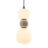 NOWOŚĆ MAXLIGHT P0627 LAMPA WISZACA MODERN 13W, OPAL + LIGHT GREY