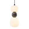 NOWOŚĆ MAXLIGHT P0629 LAMPA WISZACA MODERN 13W, OPAL + DARK GREY
