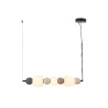 NOWOŚĆ MAXLIGHT P0630 LAMPA WISZACA MODERN 28W, OPAL + DARK GREY+MEDIUM BROWN+LIGHT GREY
