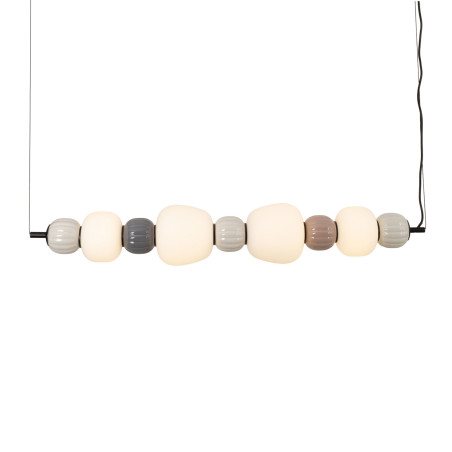 NOWOŚĆ MAXLIGHT P0631 LAMPA WISZACA MODERN 32W, OPAL + DARK GREY+MEDIUM BROWN+LIGHT GREY