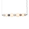 NOWOŚĆ MAXLIGHT P0631 LAMPA WISZACA MODERN 32W, OPAL + DARK GREY+MEDIUM BROWN+LIGHT GREY