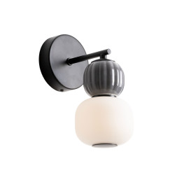 NOWOŚĆ MAXLIGHT W0400 KINKIET MODERN 5W, OPAL + DARK GREY