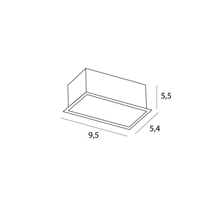 NOWOŚĆ MAXLIGHT H180.01 OPRAWA WPUSTOWA MODULAR, DO SKOMPLETOWANIA Z MODUŁEM HM180 I TRAFO HT180