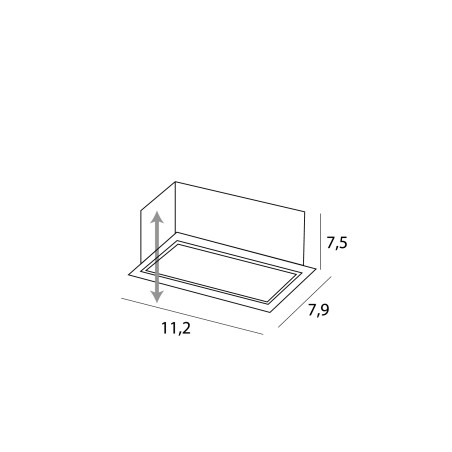 NOWOŚĆ MAXLIGHT H180.02 OPRAWA WPUSTOWA MODULAR, DO SKOMPLETOWANIA Z MODUŁEM HM180 I TRAFO HT180