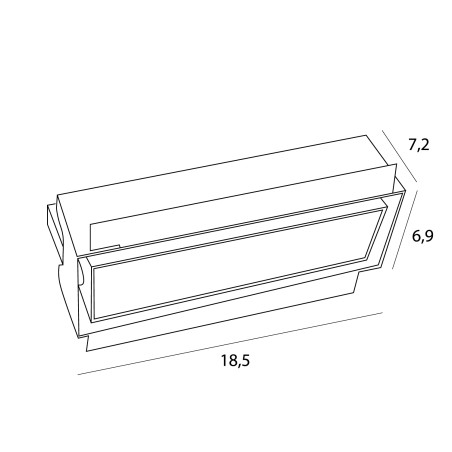 NOWOŚĆ MAXLIGHT H180.08 OPRAWA WPUSTOWA MODULAR, DO SKOMPLETOWANIA Z MODUŁEM HM180 I TRAFO HT180