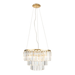 NOWOŚĆ MAXLIGHT P0423 LAMPA WISZĄCA MONACO ZŁOTA Ø 42 cm
