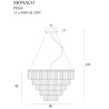 NOWOŚĆ MAXLIGHT P0260 LAMPA WISZĄCA MONACO Ø 60 cm
