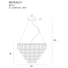 NOWOŚĆ MAXLIGHT P0424 LAMPA WISZĄCA MONACO ZŁOTA Ø 60 cm