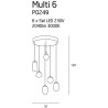 NOWOŚĆ MAXLIGHT P0249  LAMPA WISZĄCA MULTI 6