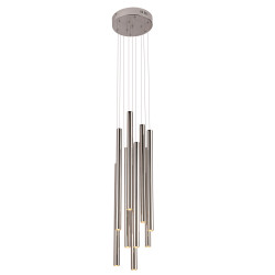 NOWOŚĆ MAXLIGHT P0206D LAMPA WISZĄCA ORGANIC 10x CHROM MAŁA ŚCIEMNIALNA