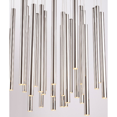 NOWOŚĆ MAXLIGHT P0175D LAMPA WISZĄCA ORGANIC 33x1 CHROM ŚCIEMNIALNA