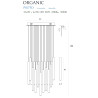 NOWOŚĆ MAXLIGHT P0175D LAMPA WISZĄCA ORGANIC 33x1 CHROM ŚCIEMNIALNA