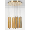 NOWOŚĆ MAXLIGHT P0242D LAMPA WISZĄCA ORGANIC 33x1 ZŁOTA ŚCIEMNIALNA