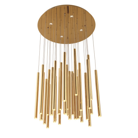 NOWOŚĆ MAXLIGHT P0242D LAMPA WISZĄCA ORGANIC 33x1 ZŁOTA ŚCIEMNIALNA