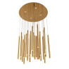 NOWOŚĆ MAXLIGHT P0242D LAMPA WISZĄCA ORGANIC 33x1 ZŁOTA ŚCIEMNIALNA