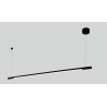 NOWOŚĆ MAXLIGHT P0358 LAMPA WISZĄCA ORGANIC HORIZON 150CM CZARNA