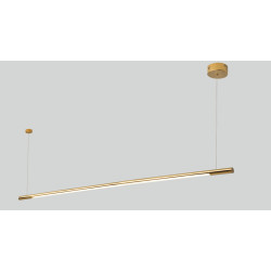 NOWOŚĆ MAXLIGHT P0360D LAMPA WISZĄCA ORGANIC HORIZON 150CM ZŁOTA ŚCIEMNIALNA