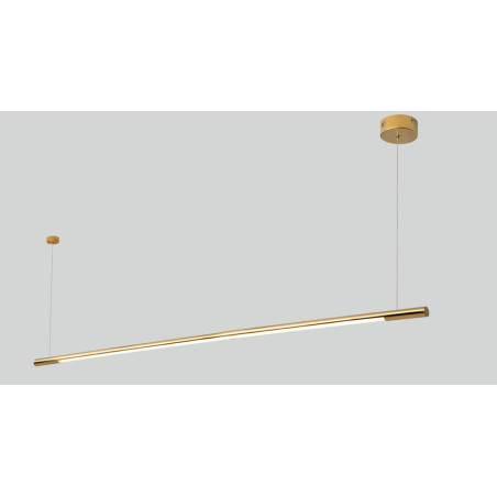 NOWOŚĆ MAXLIGHT P0360D LAMPA WISZĄCA ORGANIC HORIZON 150CM ZŁOTA ŚCIEMNIALNA