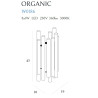 NOWOŚĆ MAXLIGHT W0186 KINKIET ORGANIC CHROM