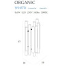 NOWOŚĆ MAXLIGHT W0187D  KINKIET ORGANIC ZŁOTY ŚCIEMNIALNY