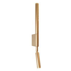 NOWOŚĆ MAXLIGHT W0341 KINKIET ORGANIC I ZŁOTO SZCZOTKOWANE