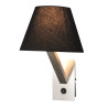 NOWOŚĆ MAXLIGHT 5103W/BLNM KINKIET ORLANDO CZARNY SATYNA