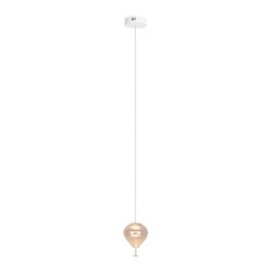 NOWOŚĆ MAXLIGHT P0575 LAMPA WISZĄCA PALLONCINI 1 AMBER GLASS
