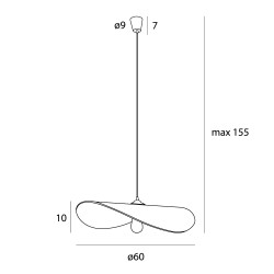 NOWOŚĆ MAXLIGHT P0585 LAMPA WISZĄCA PAN