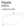 NOWOŚĆ MAXLIGHT W0076 KINKIET PARETE ŻÓŁTY, 80W R7S