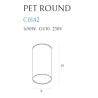 NOWOŚĆ MAXLIGHT C0142  LAMPA SUFITOWA PET ROUND NEW CZARNY