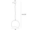 NOWOŚĆ MAXLIGHT P0534 LAMPA WISZĄCA PIERRE 70CM