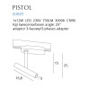 NOWOŚĆ MAXLIGHT S0005 LAMPA DO SZYNOPRZEWODU PISTOL BIAŁY 12W LED