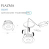 NOWOŚĆ MAXLIGHT H0089 OPRAWA WPUSTOWA PLAZMA BIAŁA IP54
