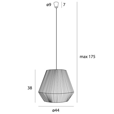 NOWOŚĆ MAXLIGHT P0584 LAMPA WISZĄCA PRASLIN II