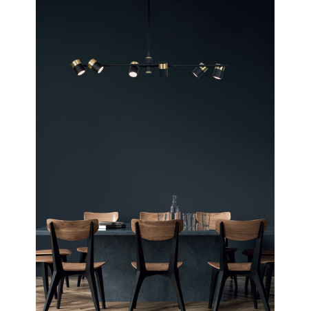 NOWOŚĆ MAXLIGHT P0409 LAMPA WISZĄCA PUMA 6 GU10